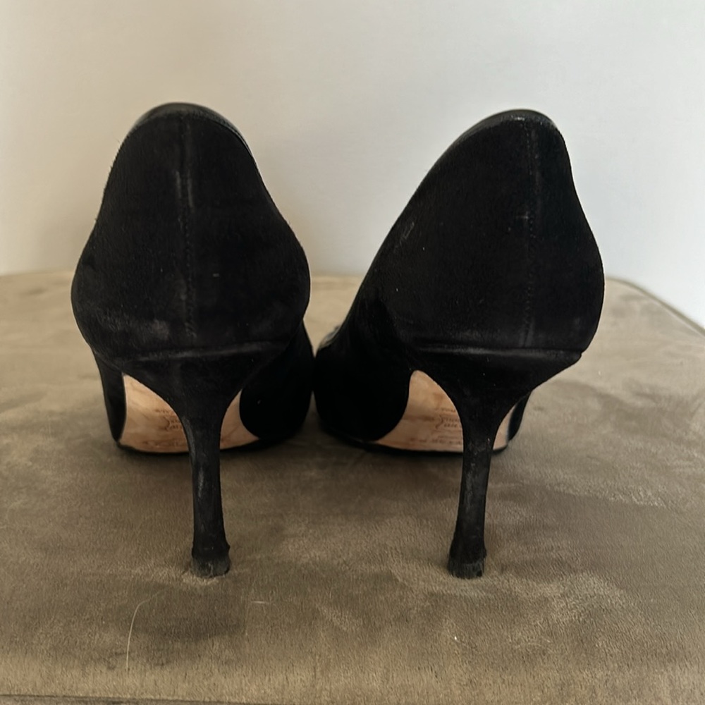 Jimmy Choo black suede pump size 37 - Picture 4 of 7